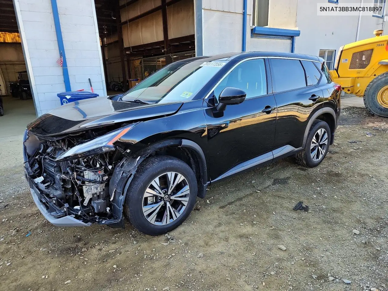 NISSAN ROGUE 2021, VIN 5N1AT3BB3MC818897