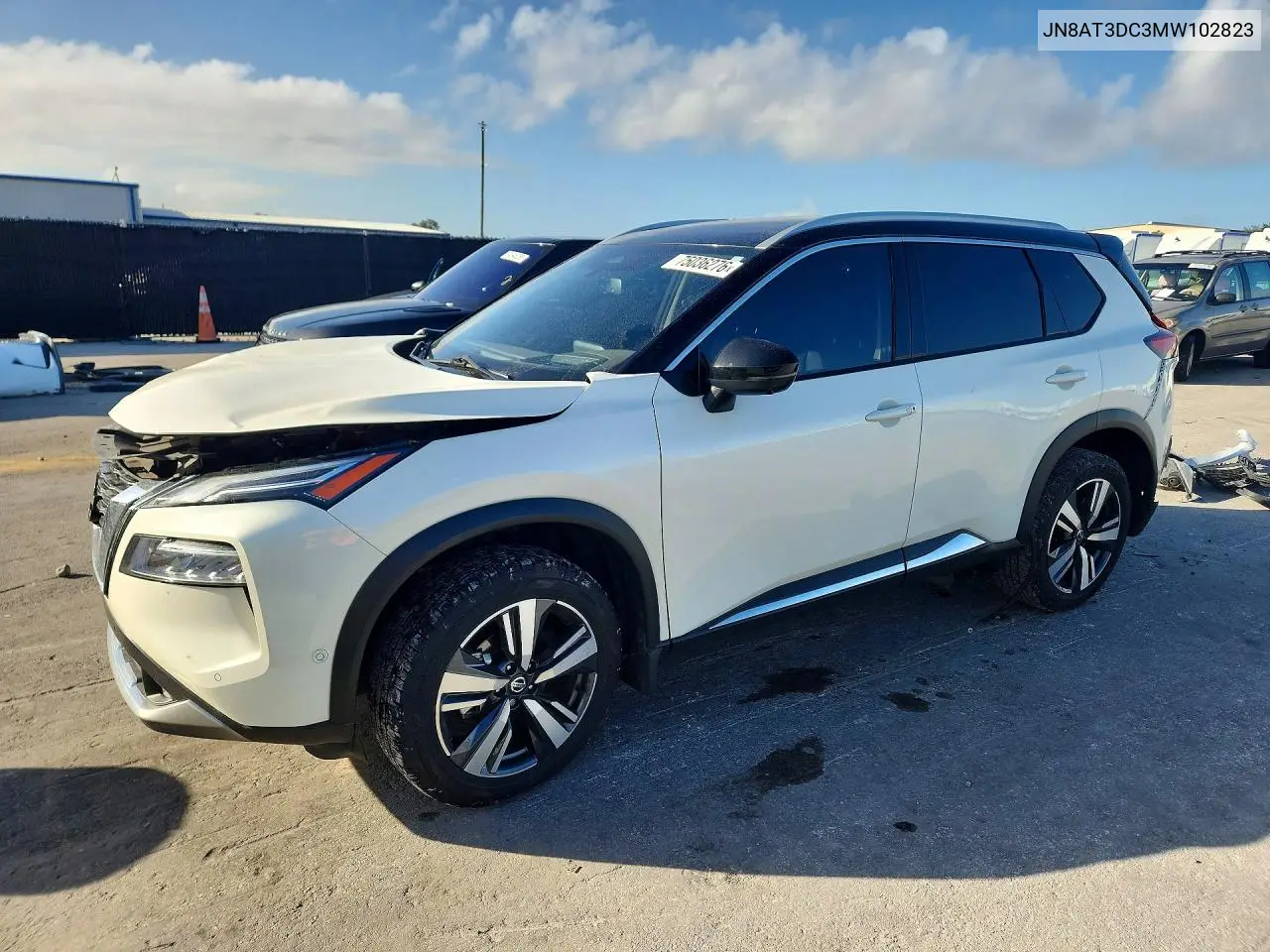 NISSAN ROGUE 2021, VIN JN8AT3DC3MW102823