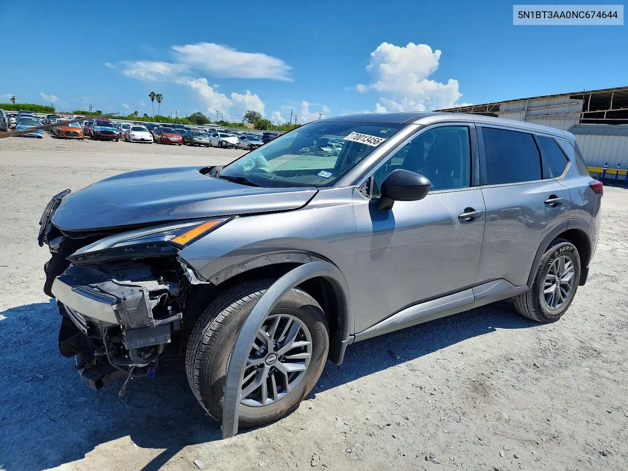 NISSAN ROGUE 2022, VIN 5N1BT3AA0NC674644