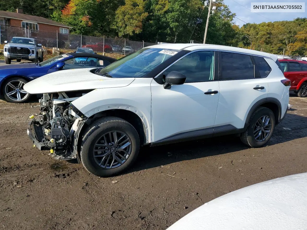 NISSAN ROGUE 2022, VIN 5N1BT3AA5NC705502