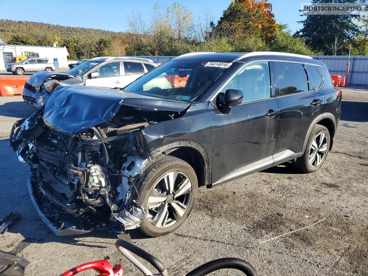 NISSAN ROGUE 2022, VIN 5N1BT3CB7NC693293