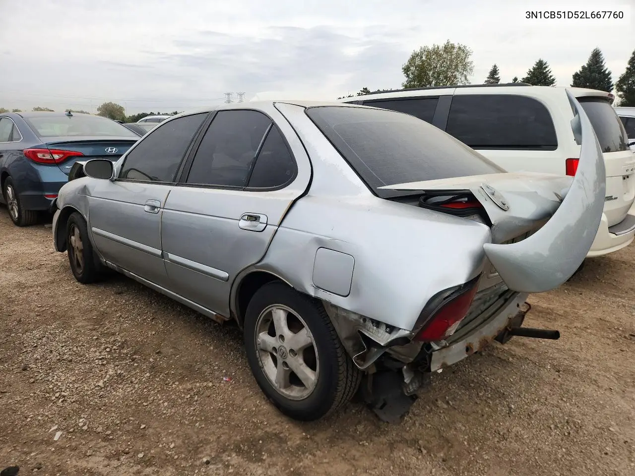 2002 NISSAN SENTRA VIN 3N1CB51D52L667760 — фото 2