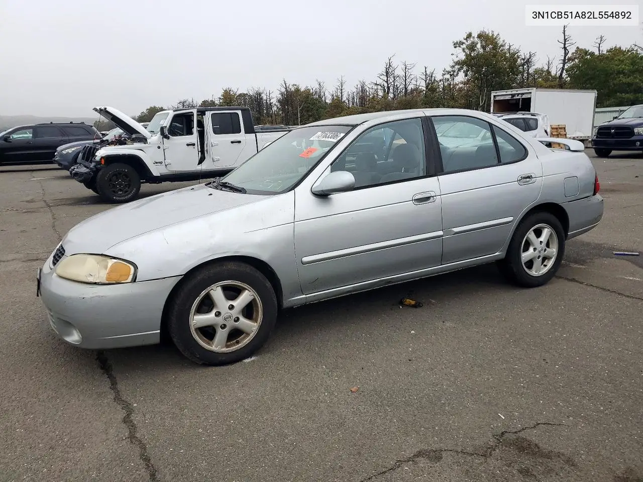 NISSAN SENTRA 2002, VIN 3N1CB51A82L554892