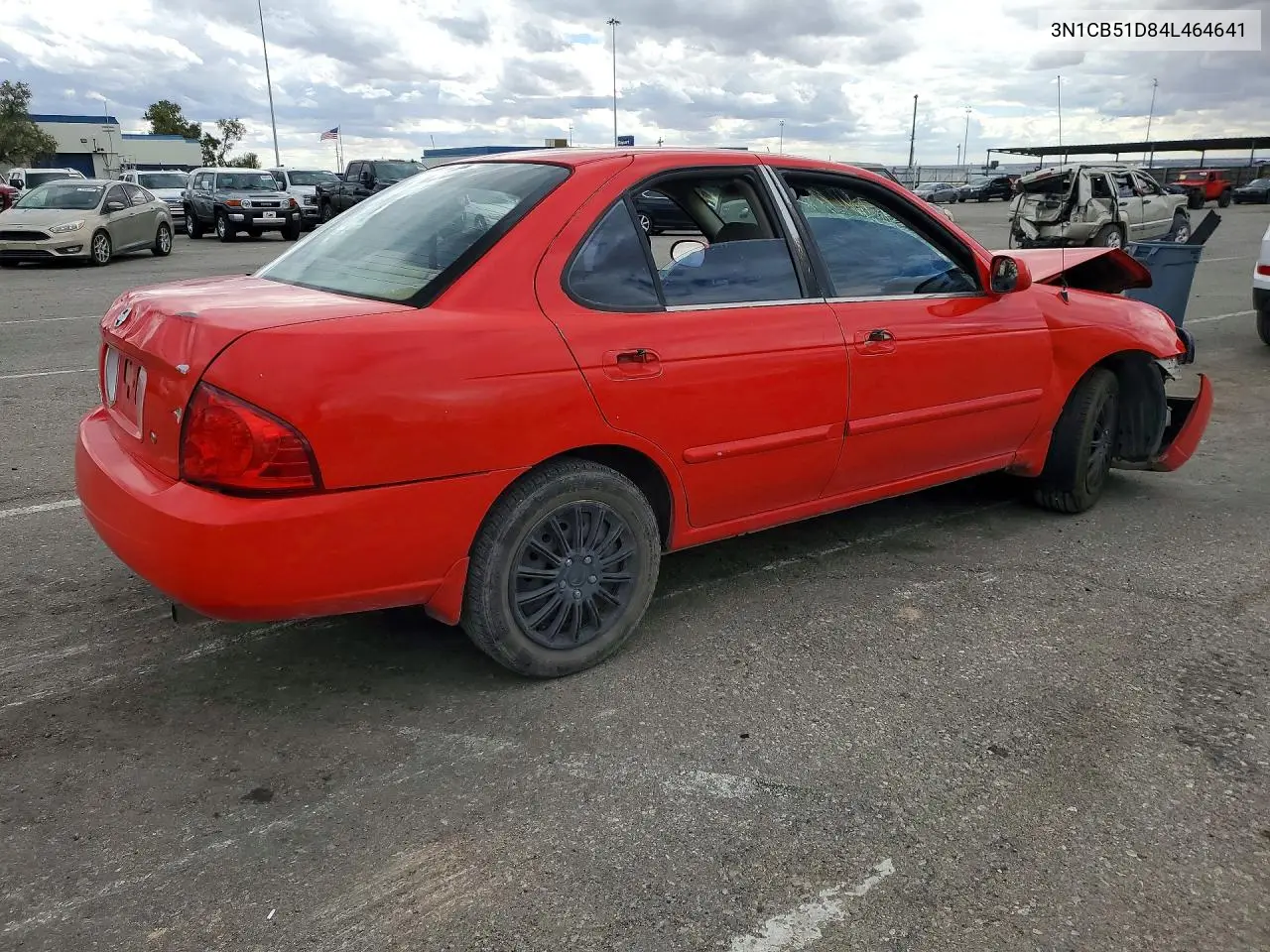 2004 NISSAN SENTRA VIN 3N1CB51D84L464641 — фото 3