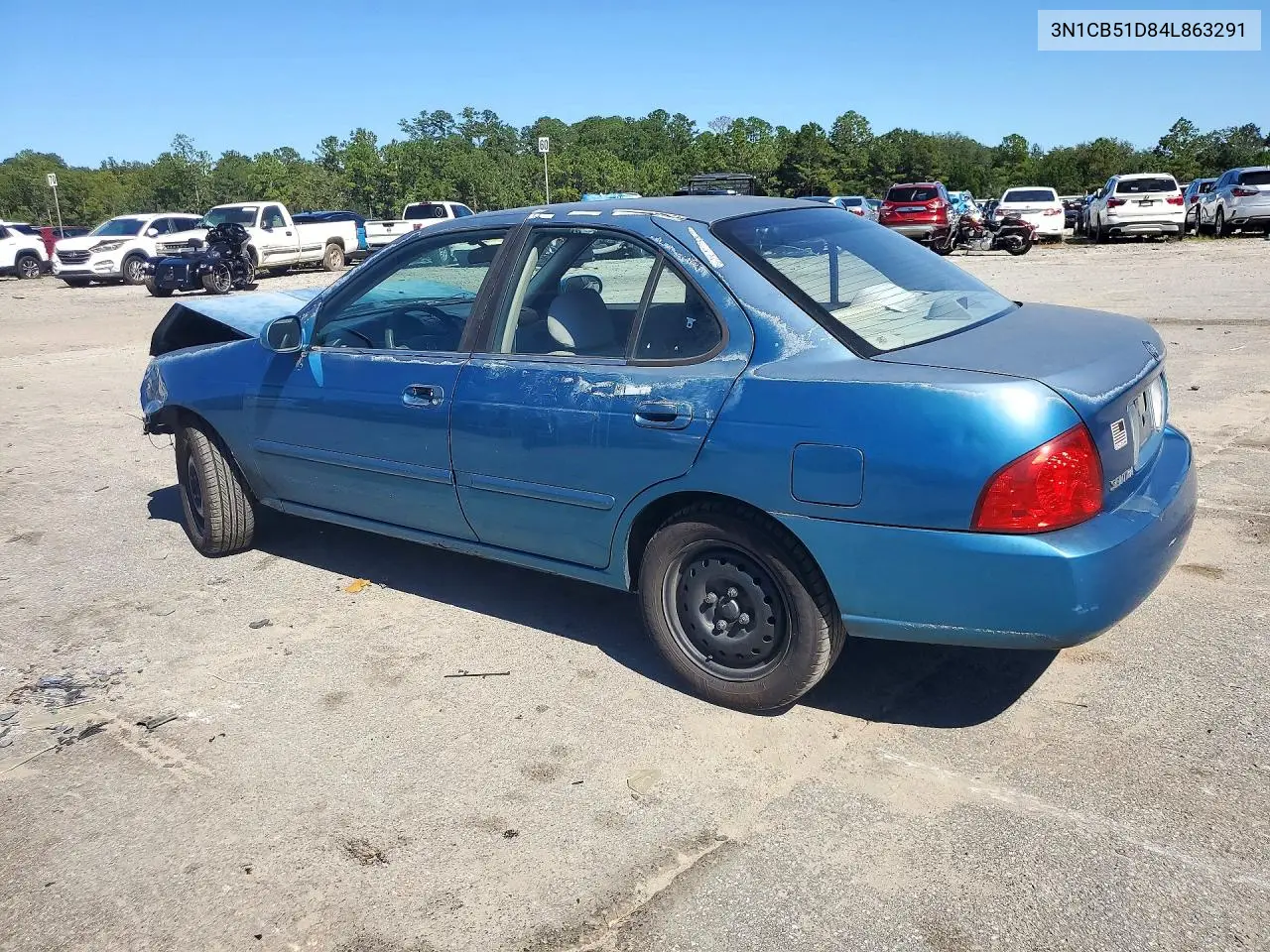 2004 NISSAN SENTRA VIN 3N1CB51D84L863291 — фото 2