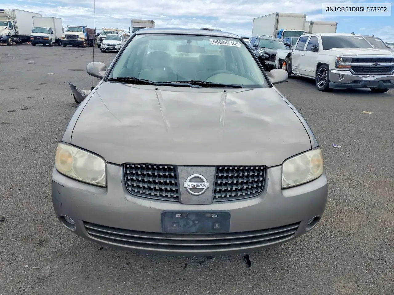 2005 NISSAN SENTRA VIN 3N1CB51D85L573702 — фото 5