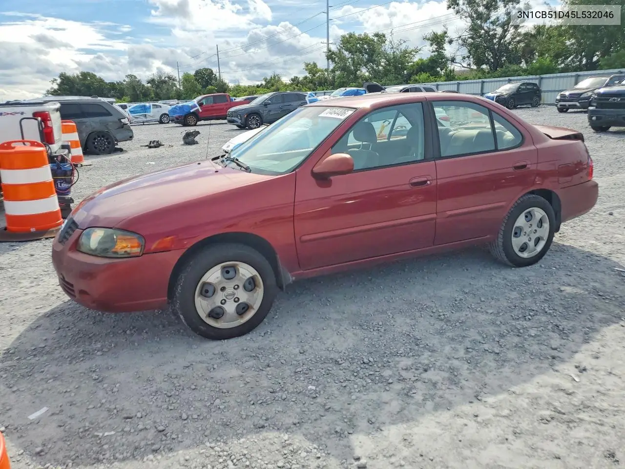 NISSAN SENTRA 2005, VIN 3N1CB51D45L532046