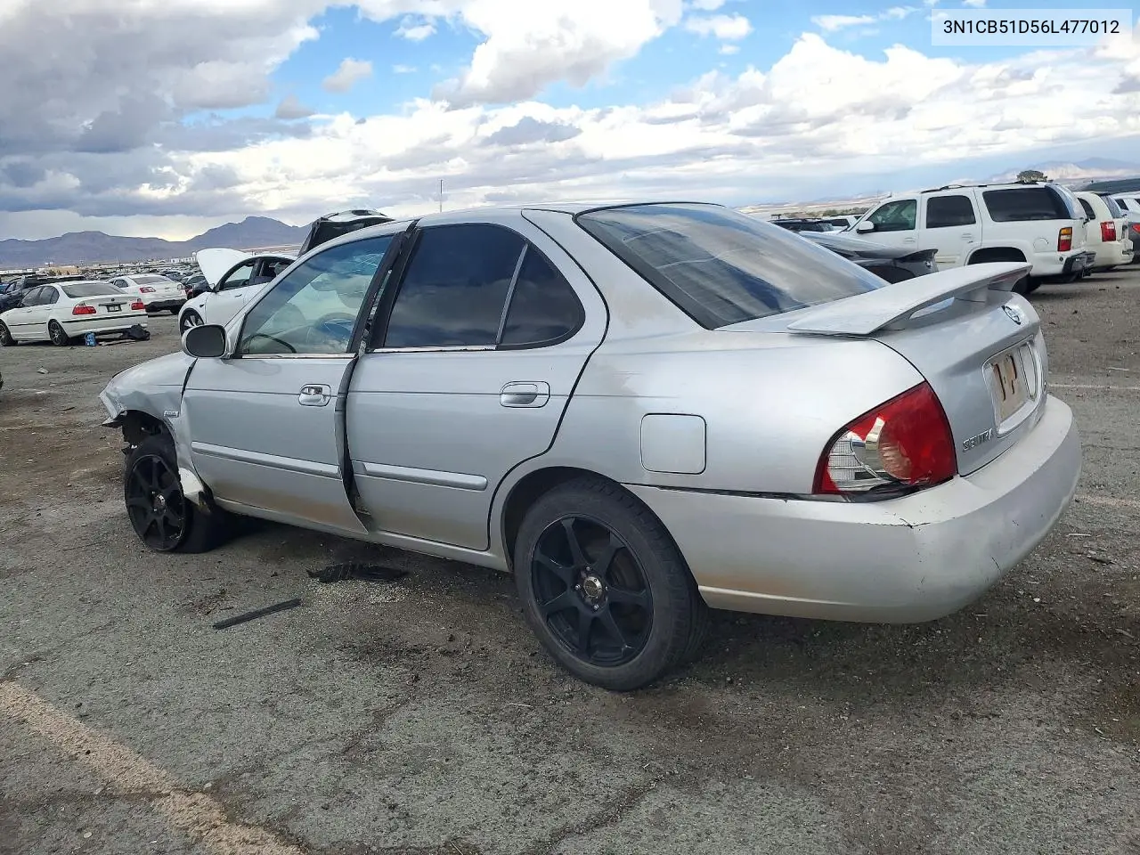 2006 NISSAN SENTRA VIN 3N1CB51D56L477012 — фото 3