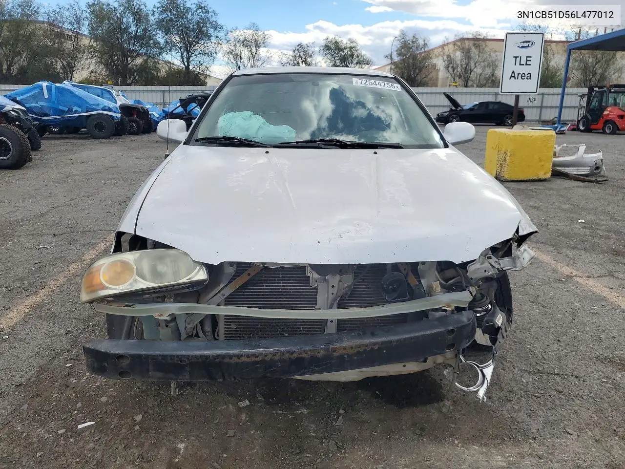 2006 NISSAN SENTRA VIN 3N1CB51D56L477012 — фото 5