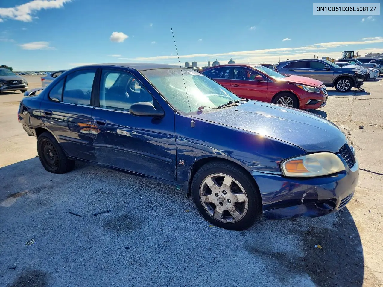 2006 NISSAN SENTRA VIN 3N1CB51D36L508127 — фото 4