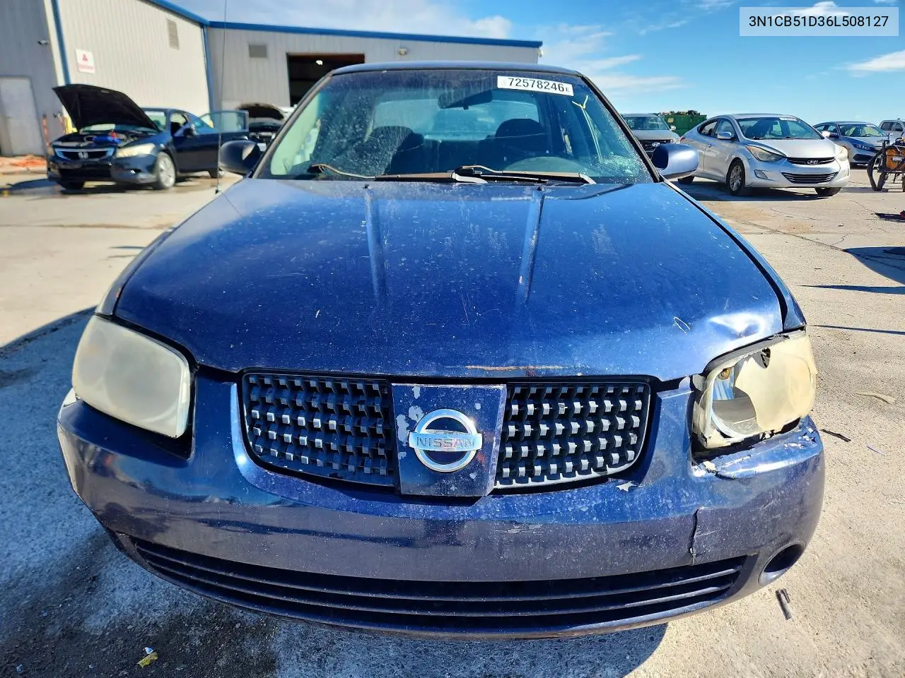 2006 NISSAN SENTRA VIN 3N1CB51D36L508127 — фото 5
