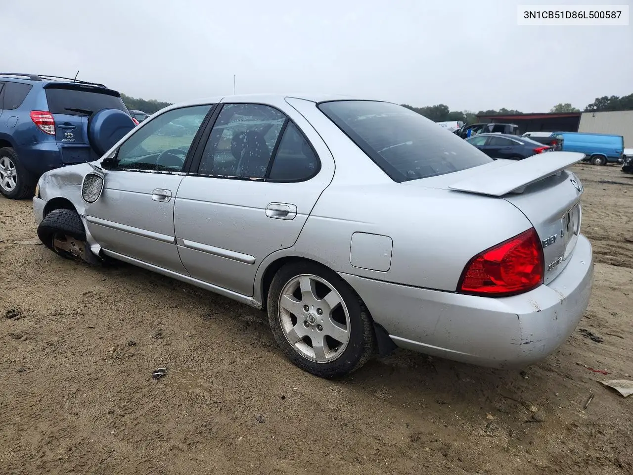 2006 NISSAN SENTRA VIN 3N1CB51D86L500587 — фото 2
