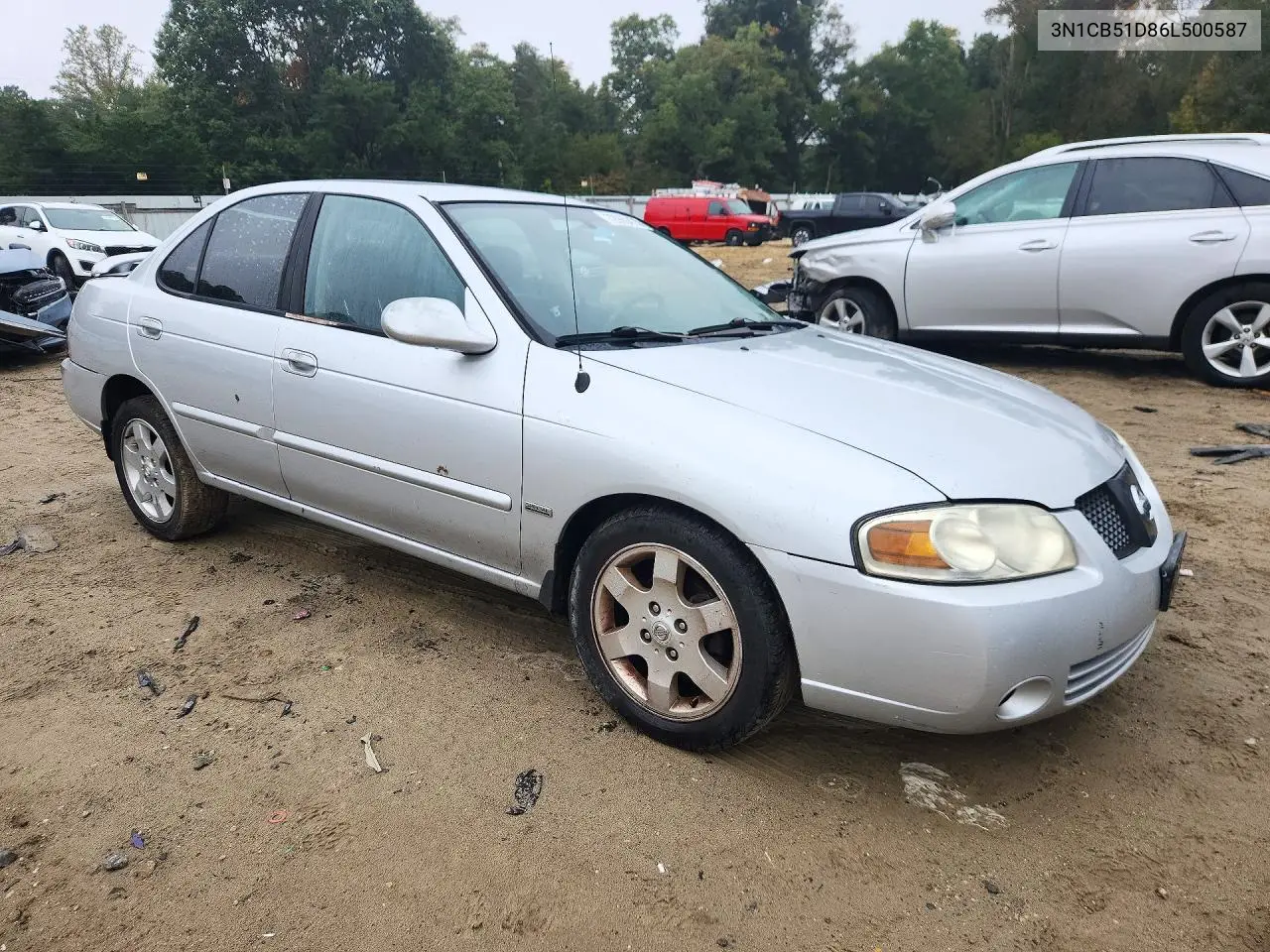 2006 NISSAN SENTRA VIN 3N1CB51D86L500587 — фото 4