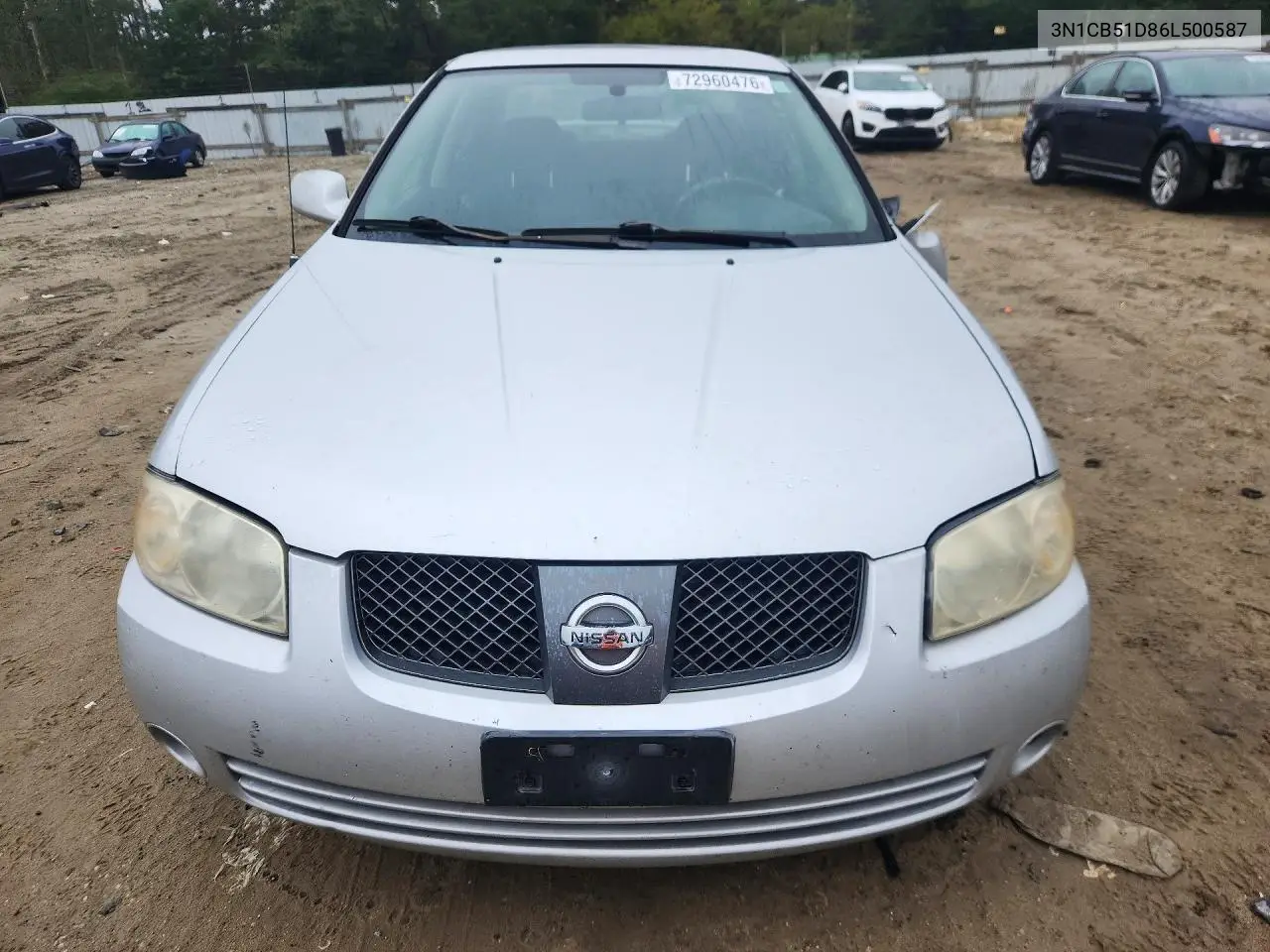 2006 NISSAN SENTRA VIN 3N1CB51D86L500587 — фото 5