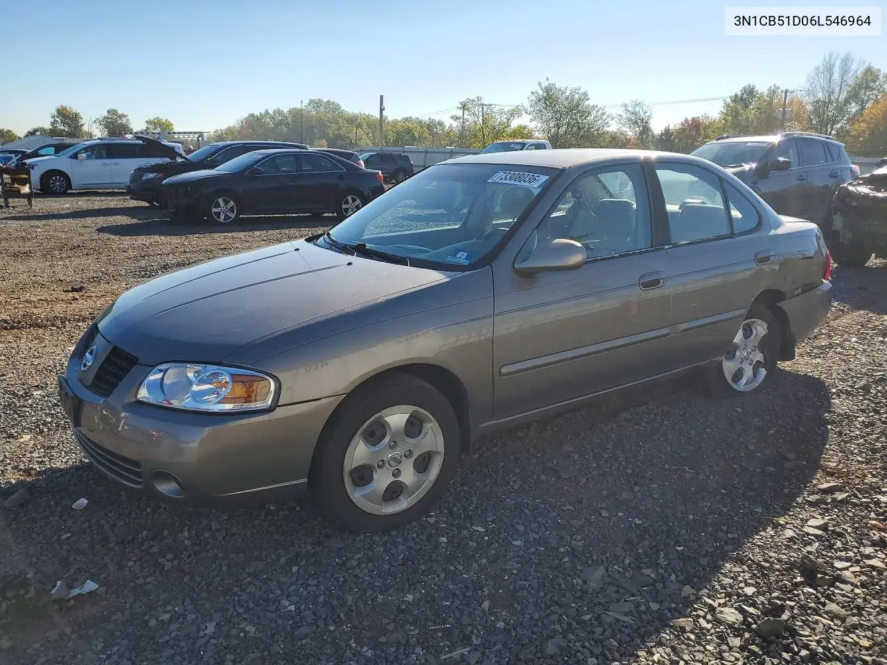 NISSAN SENTRA 2006, VIN 3N1CB51D06L546964
