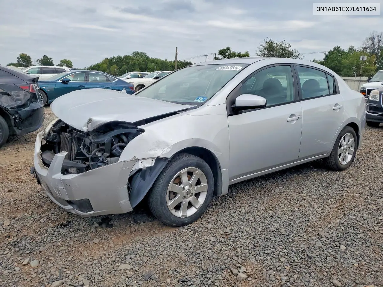 NISSAN SENTRA 2007, VIN 3N1AB61EX7L611634