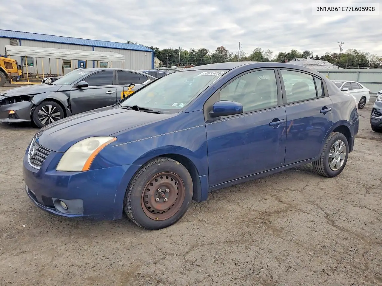 NISSAN SENTRA 2007, VIN 3N1AB61E77L605998