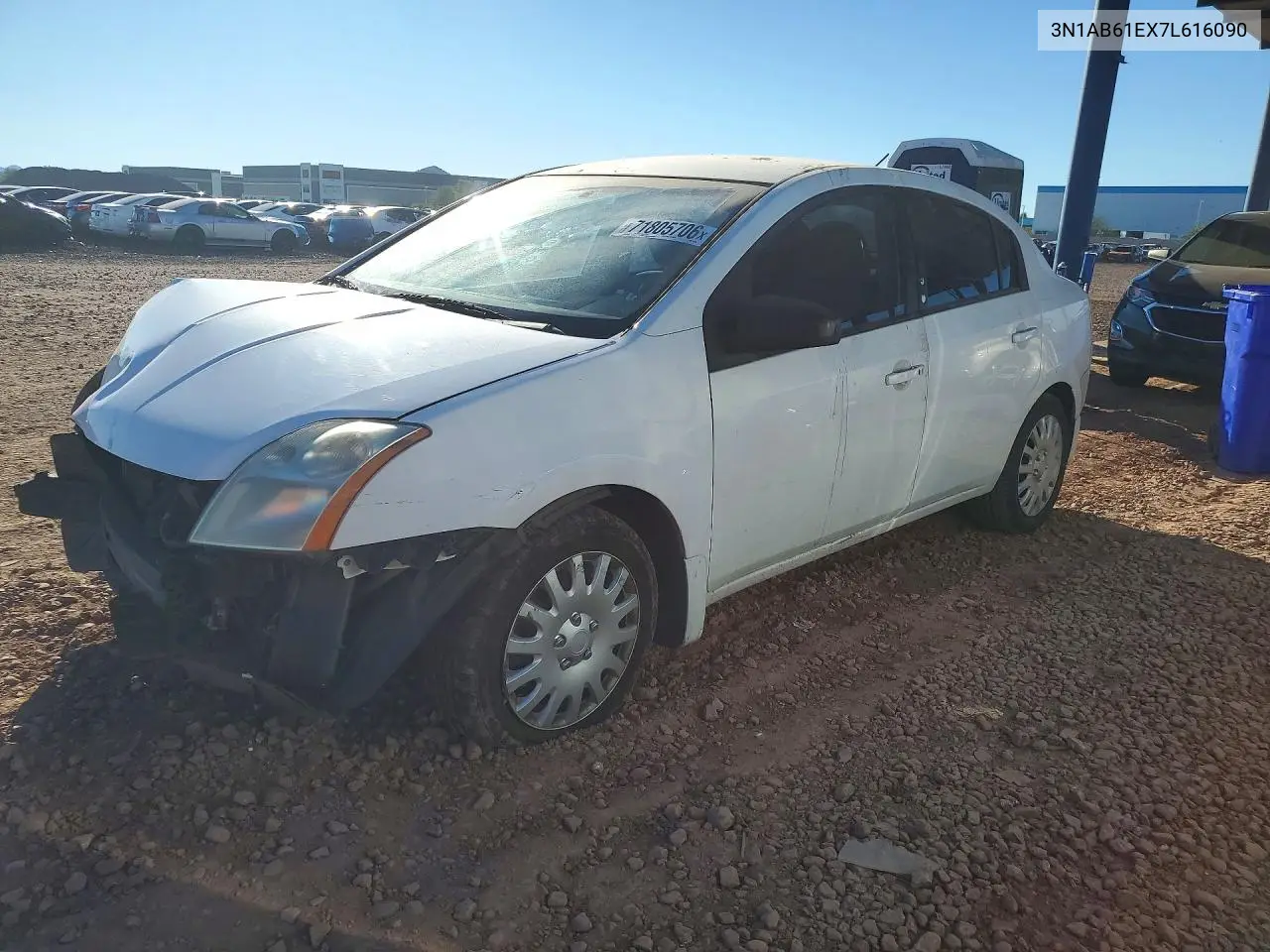 NISSAN SENTRA 2007, VIN 3N1AB61EX7L616090
