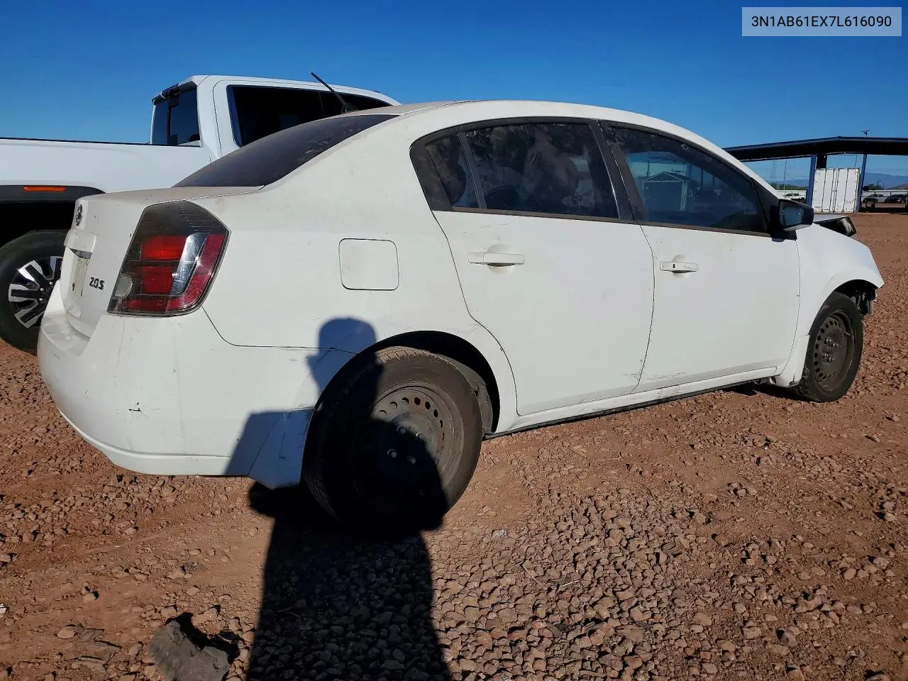 2007 NISSAN SENTRA VIN 3N1AB61EX7L616090 — фото 3