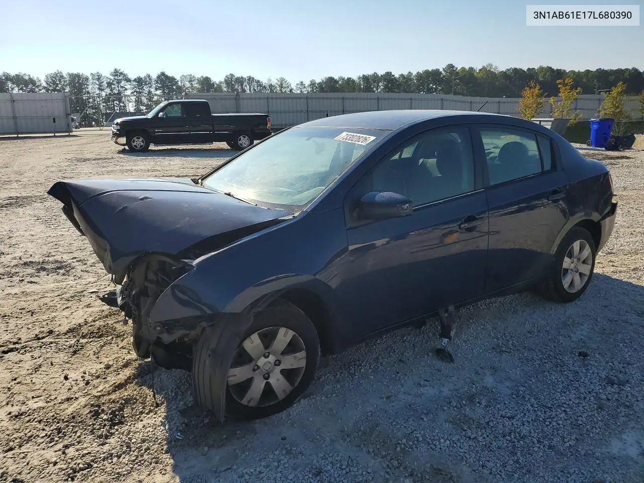 NISSAN SENTRA 2007, VIN 3N1AB61E17L680390
