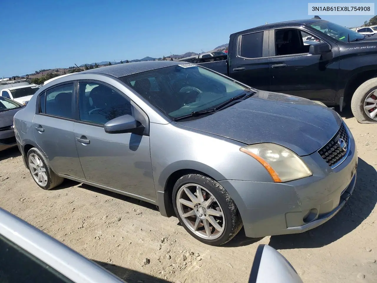 2008 NISSAN SENTRA VIN 3N1AB61EX8L754908 — фото 4