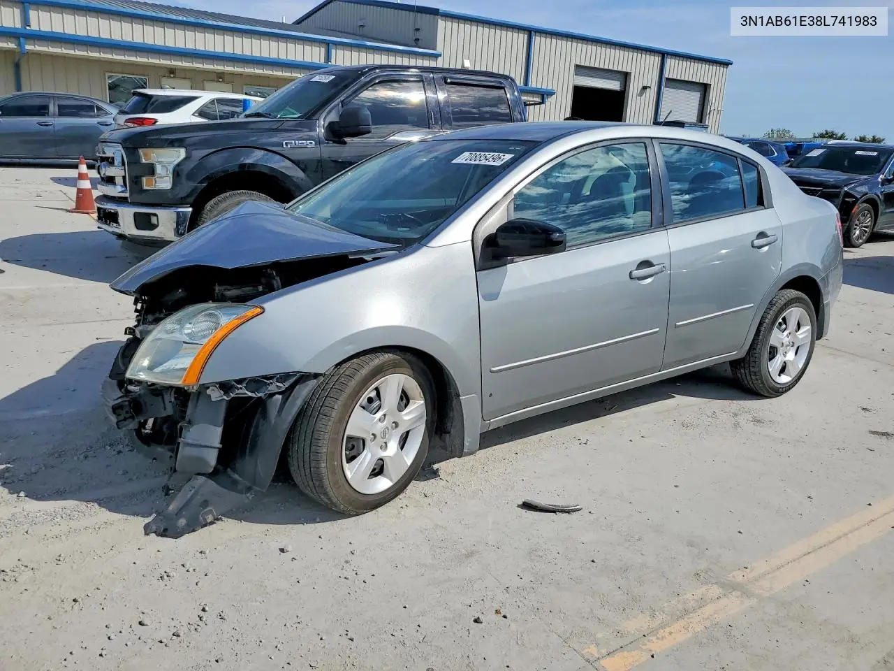 NISSAN SENTRA 2008, VIN 3N1AB61E38L741983