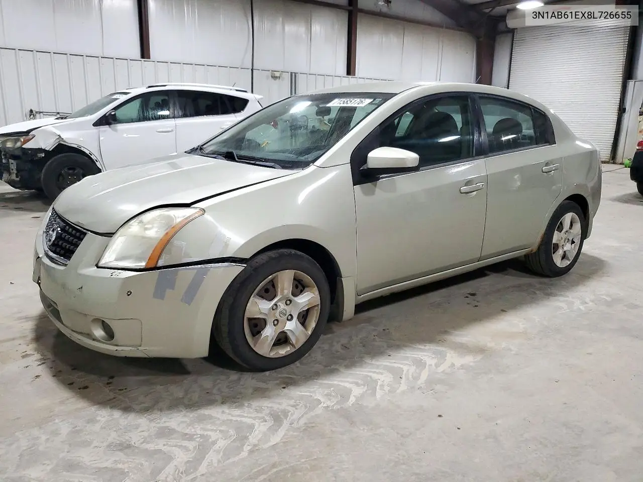 NISSAN SENTRA 2008, VIN 3N1AB61EX8L726655