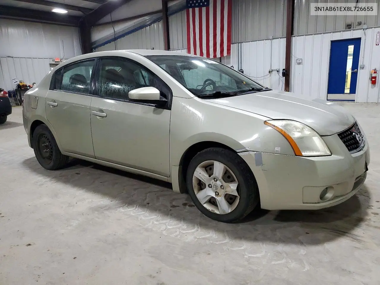 2008 NISSAN SENTRA VIN 3N1AB61EX8L726655 — фото 4