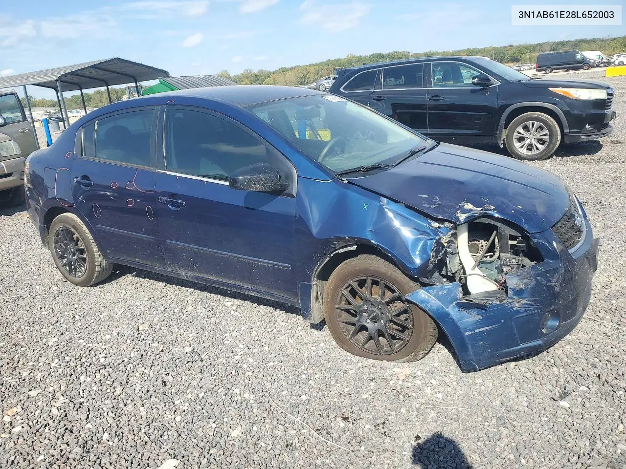 2008 NISSAN SENTRA VIN 3N1AB61E28L652003 — фото 4