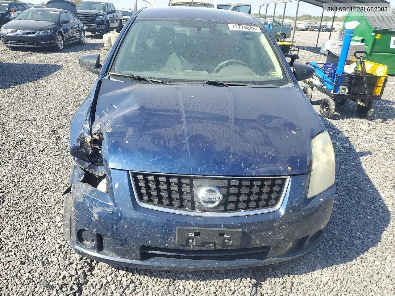2008 NISSAN SENTRA VIN 3N1AB61E28L652003 — фото 5