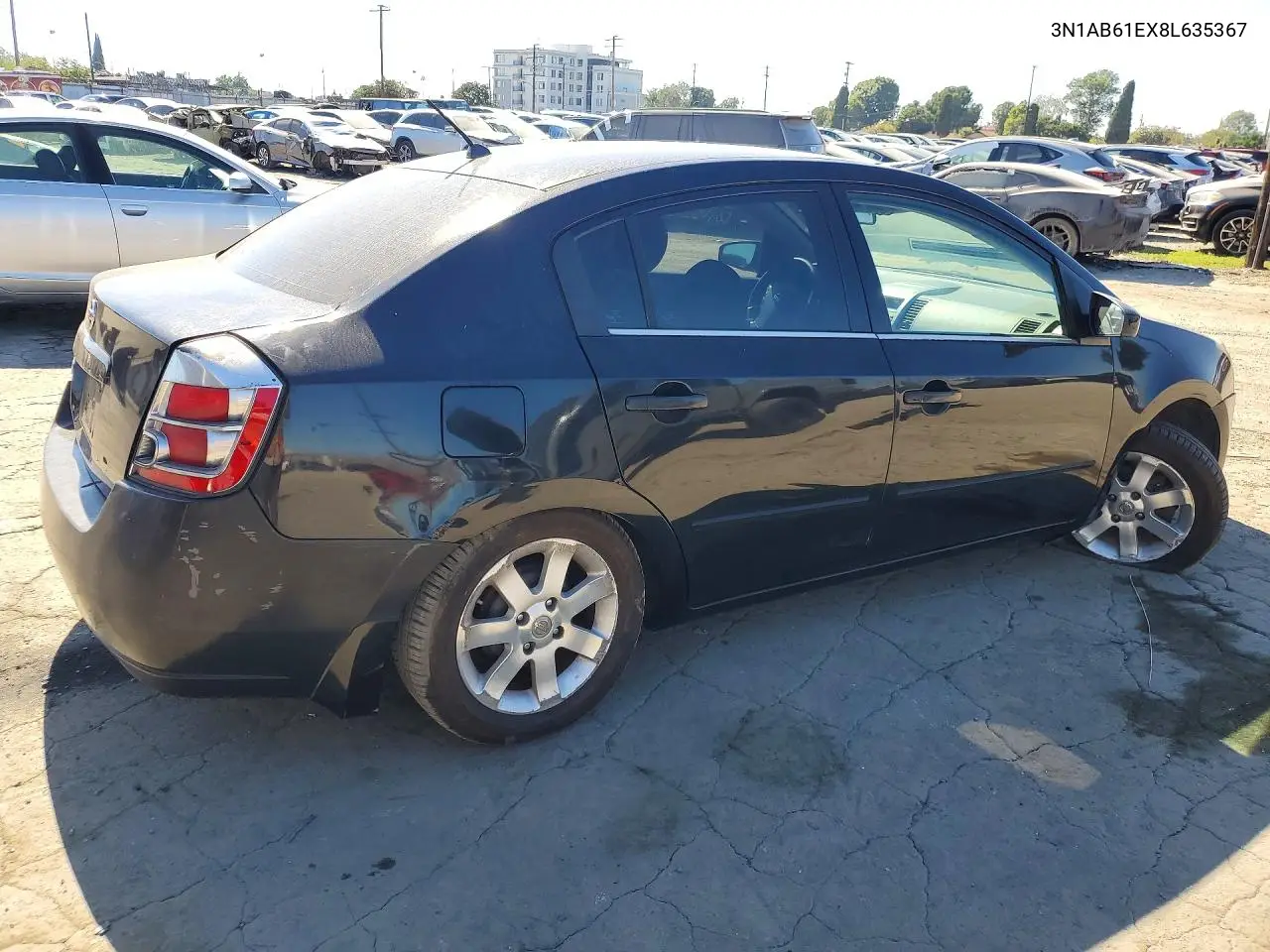 2008 NISSAN SENTRA VIN 3N1AB61EX8L635367 — фото 3