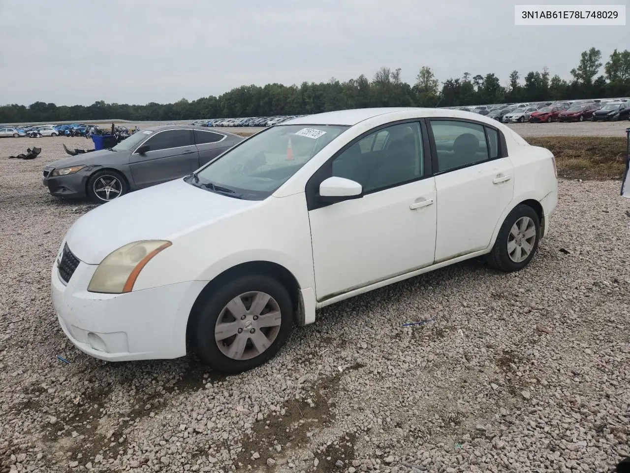 NISSAN SENTRA 2008, VIN 3N1AB61E78L748029