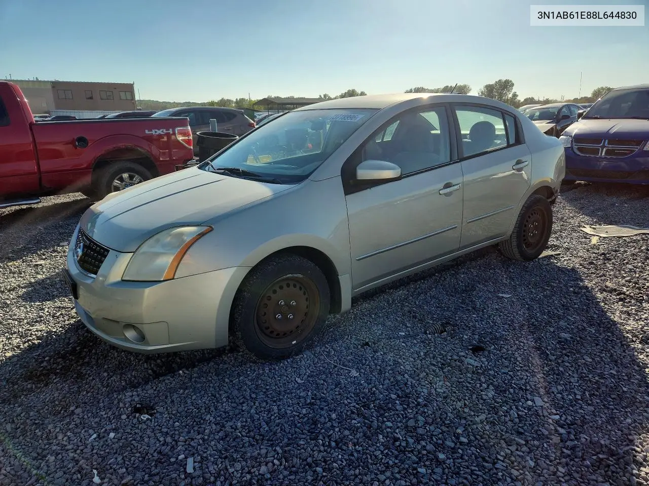 NISSAN SENTRA 2008, VIN 3N1AB61E88L644830