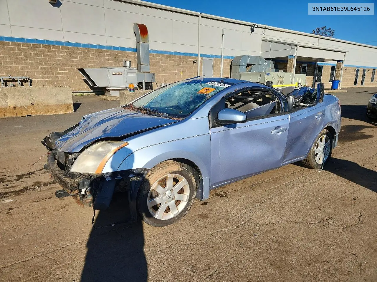 NISSAN SENTRA 2009, VIN 3N1AB61E39L645126