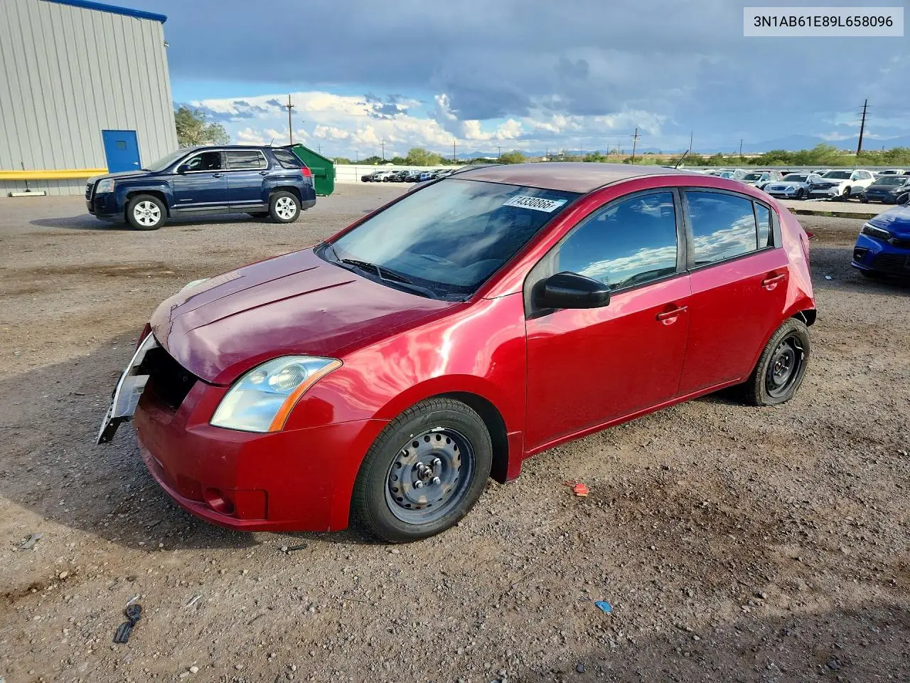 NISSAN SENTRA 2009, VIN 3N1AB61E89L658096
