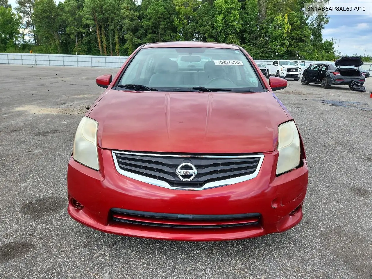 2010 NISSAN SENTRA VIN 3N1AB6AP8AL697910 — фото 5