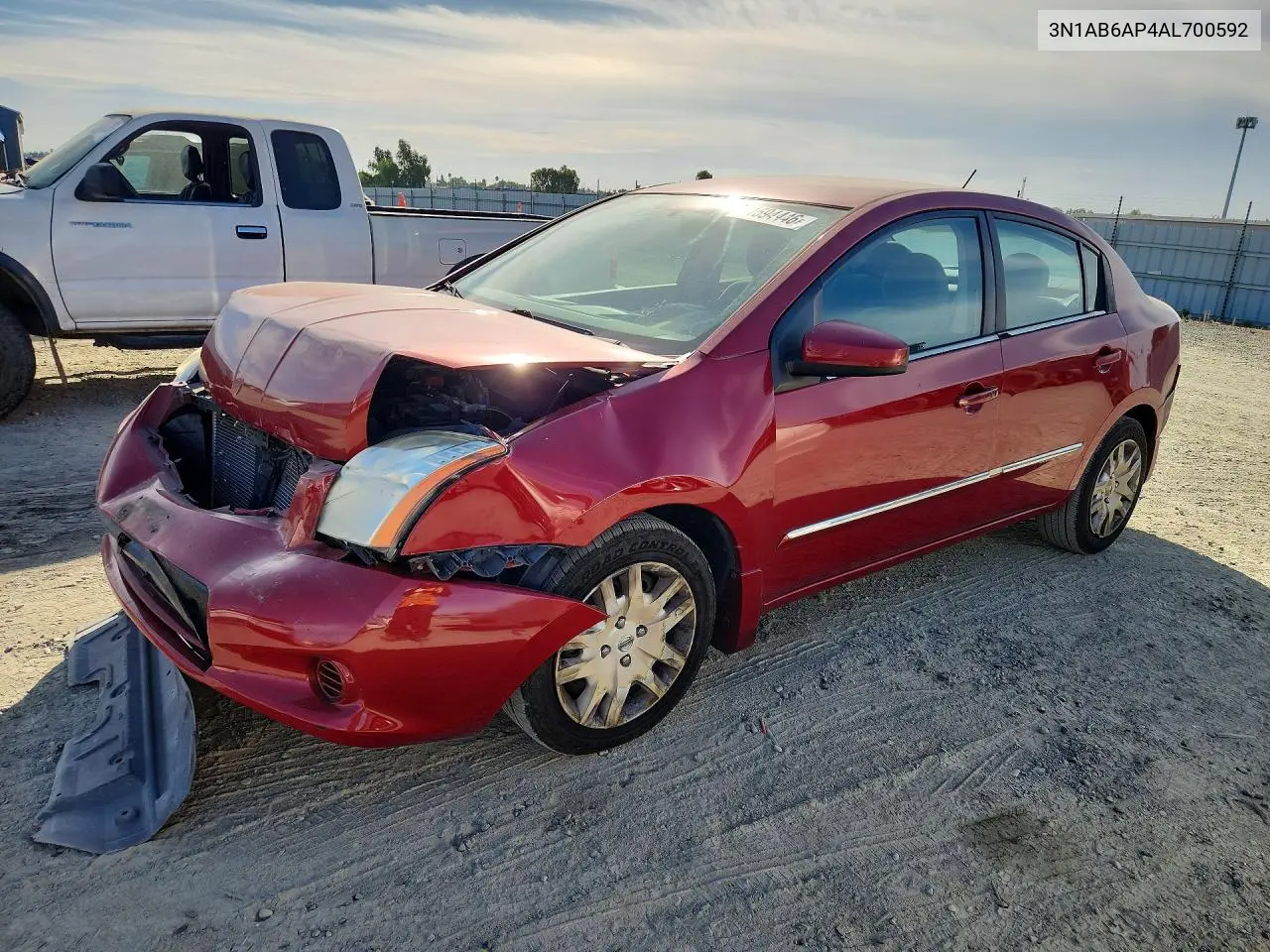 NISSAN SENTRA 2010, VIN 3N1AB6AP4AL700592