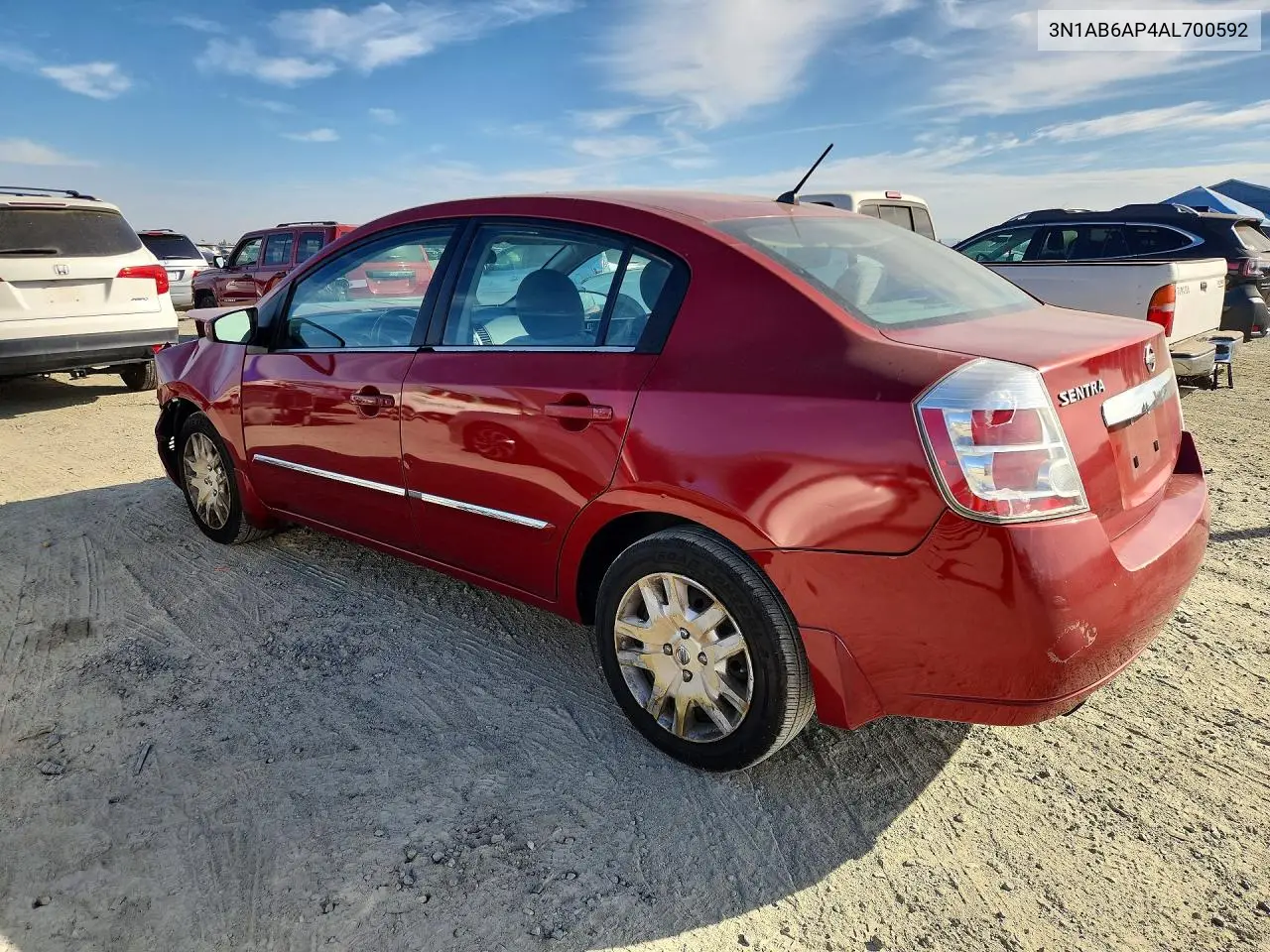 2010 NISSAN SENTRA VIN 3N1AB6AP4AL700592 — фото 2