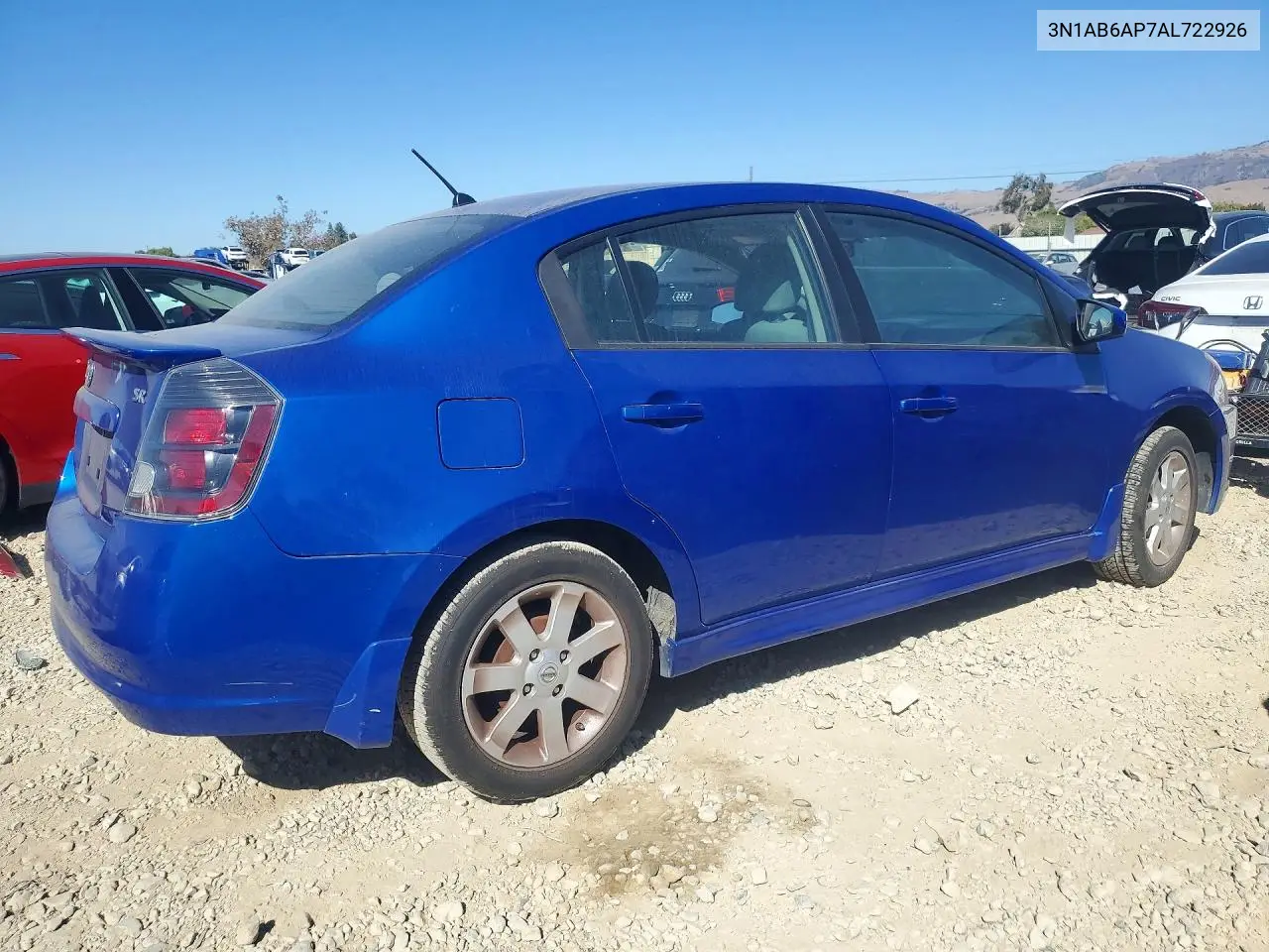2010 NISSAN SENTRA VIN 3N1AB6AP7AL722926 — фото 3