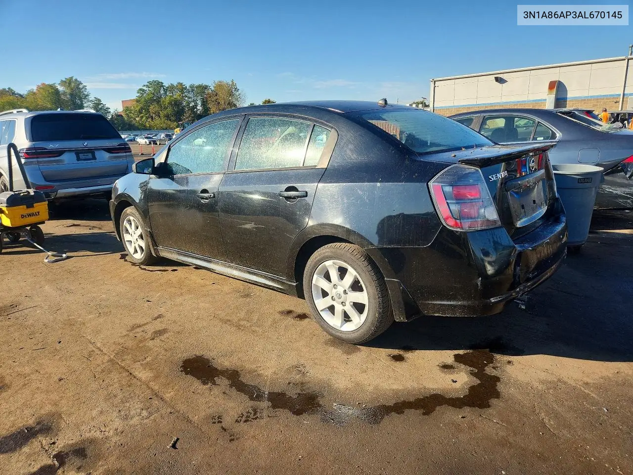 2010 NISSAN SENTRA VIN 3N1A86AP3AL670145 — фото 2