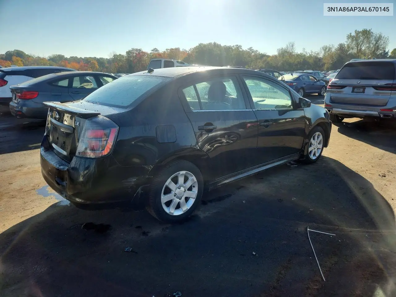 2010 NISSAN SENTRA VIN 3N1A86AP3AL670145 — фото 3