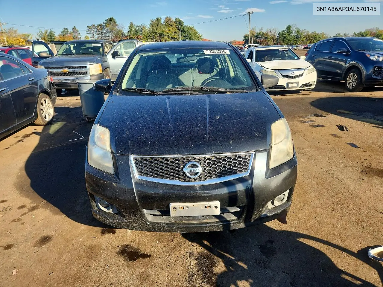 2010 NISSAN SENTRA VIN 3N1A86AP3AL670145 — фото 5