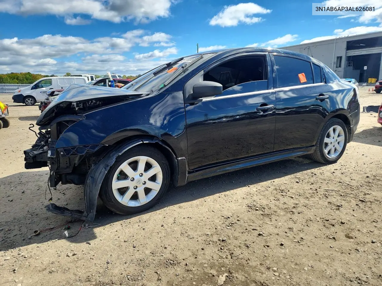 NISSAN SENTRA 2010, VIN 3N1AB6AP3AL626081