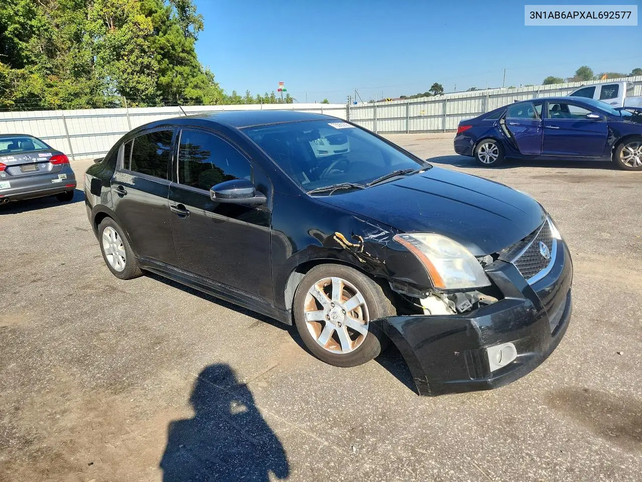 2010 NISSAN SENTRA VIN 3N1AB6APXAL692577 — фото 4