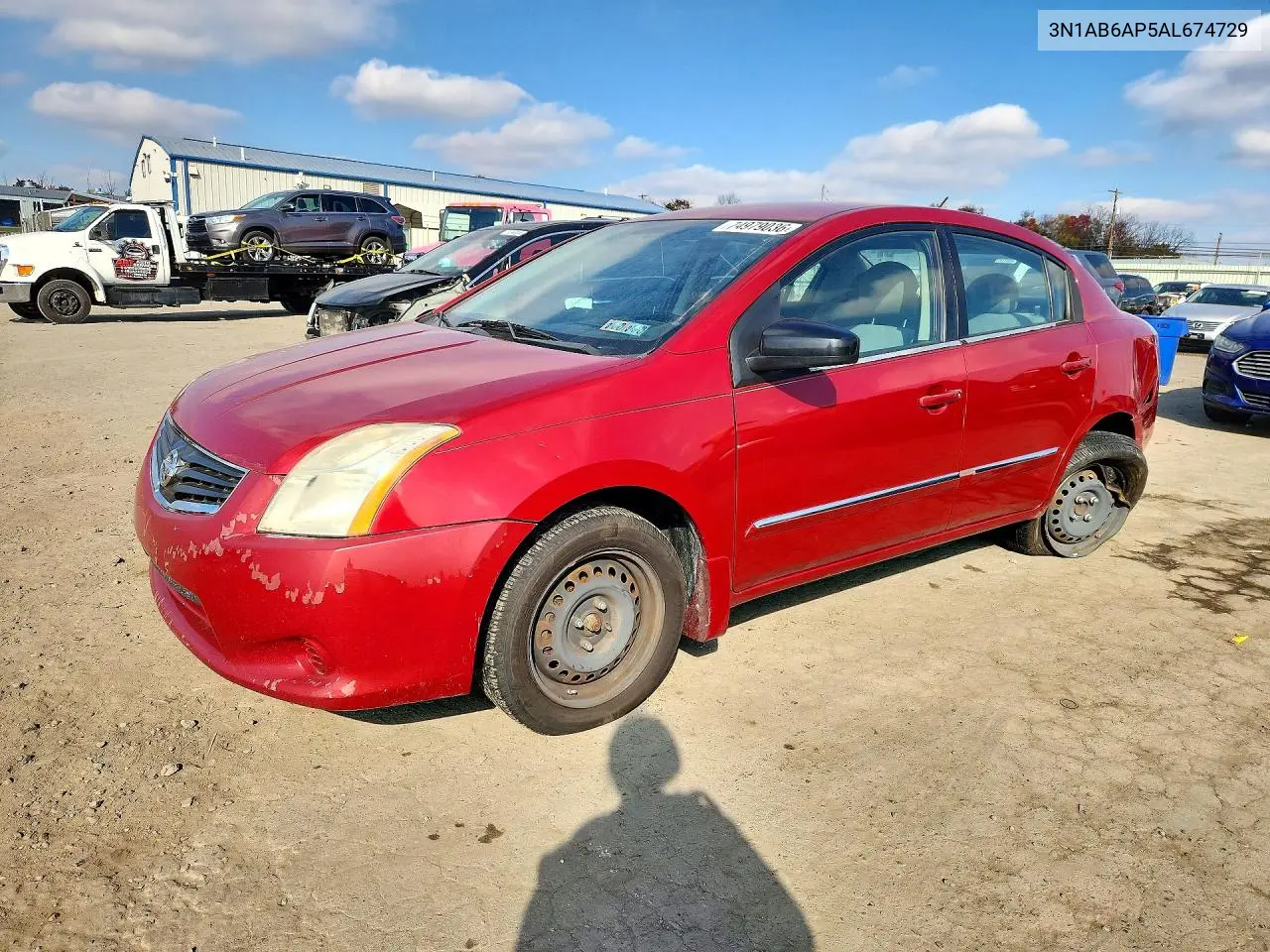 NISSAN SENTRA 2010, VIN 3N1AB6AP5AL674729