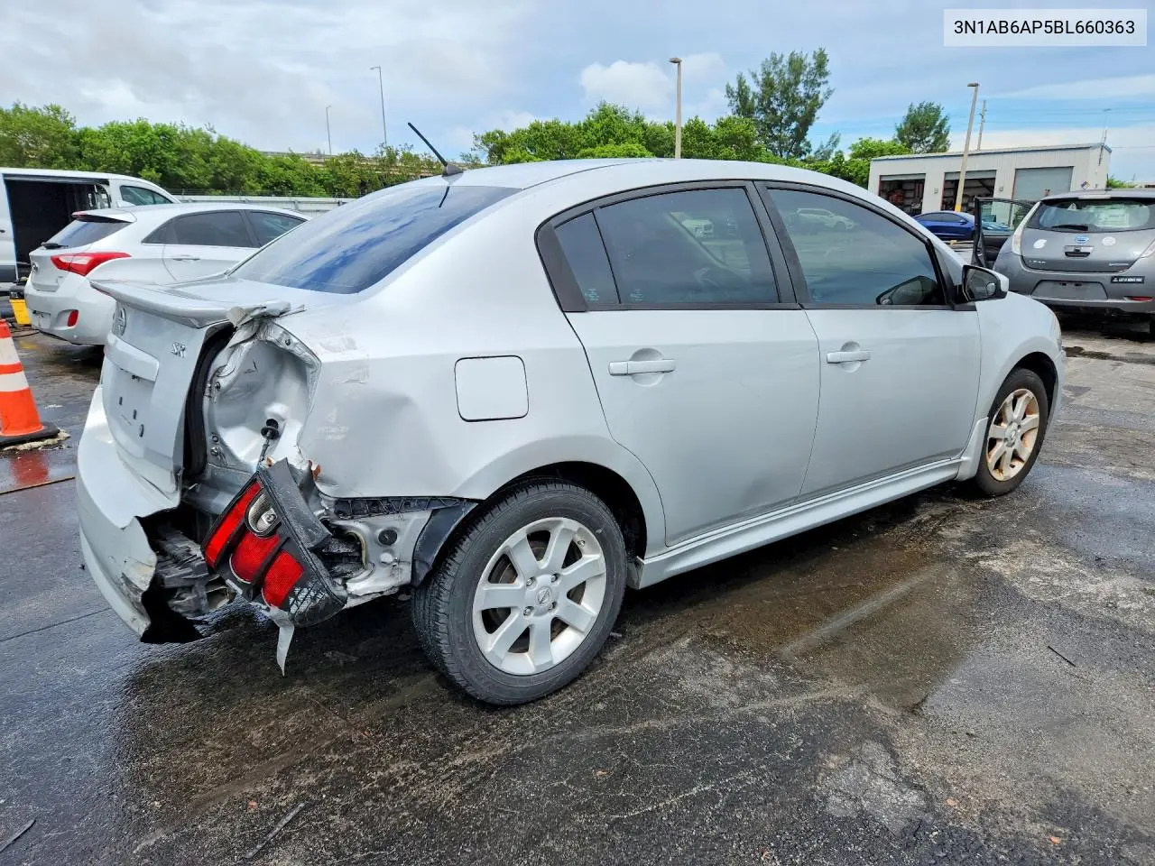 2011 NISSAN SENTRA VIN 3N1AB6AP5BL660363 — фото 3