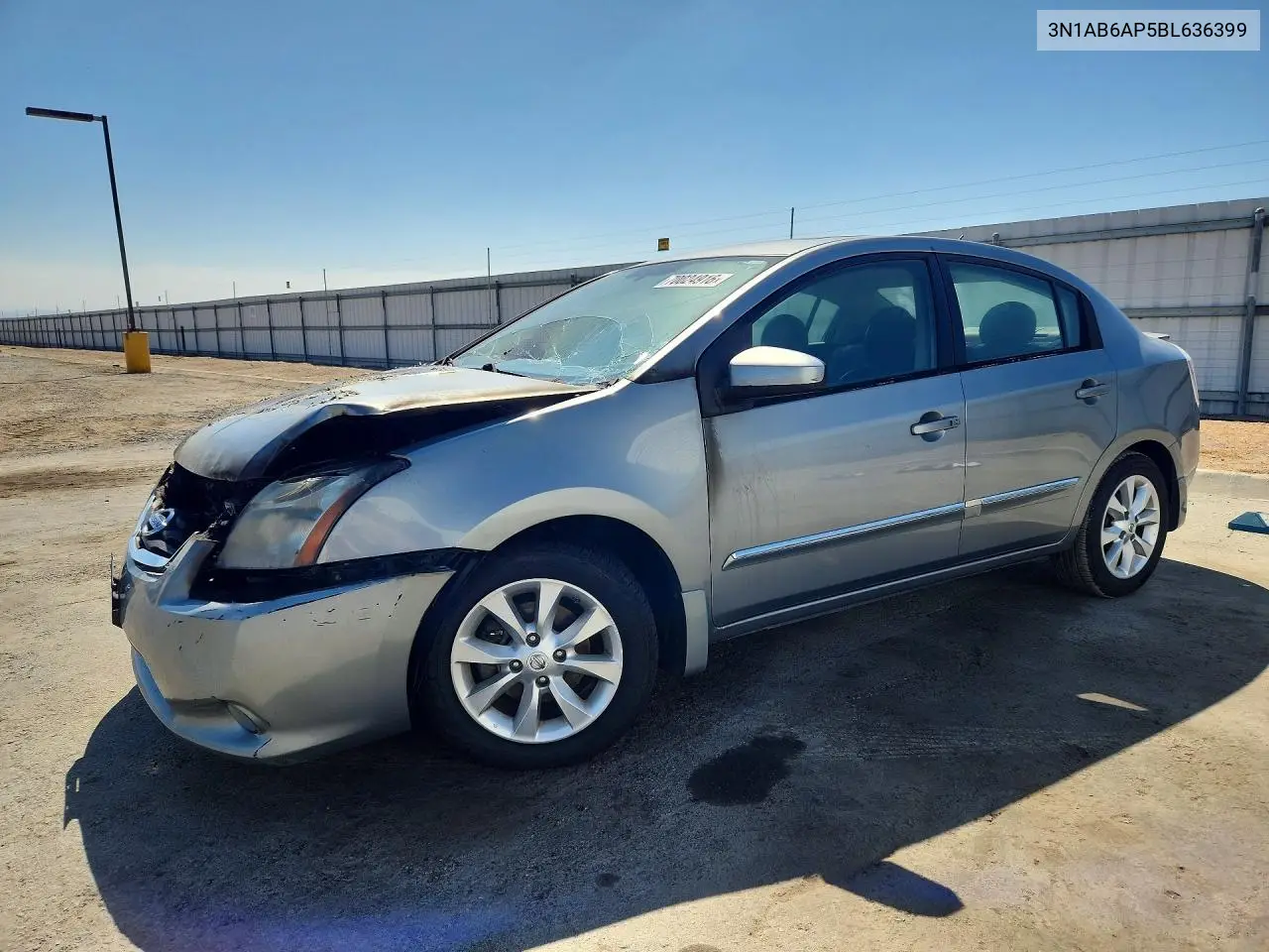 NISSAN SENTRA 2011, VIN 3N1AB6AP5BL636399