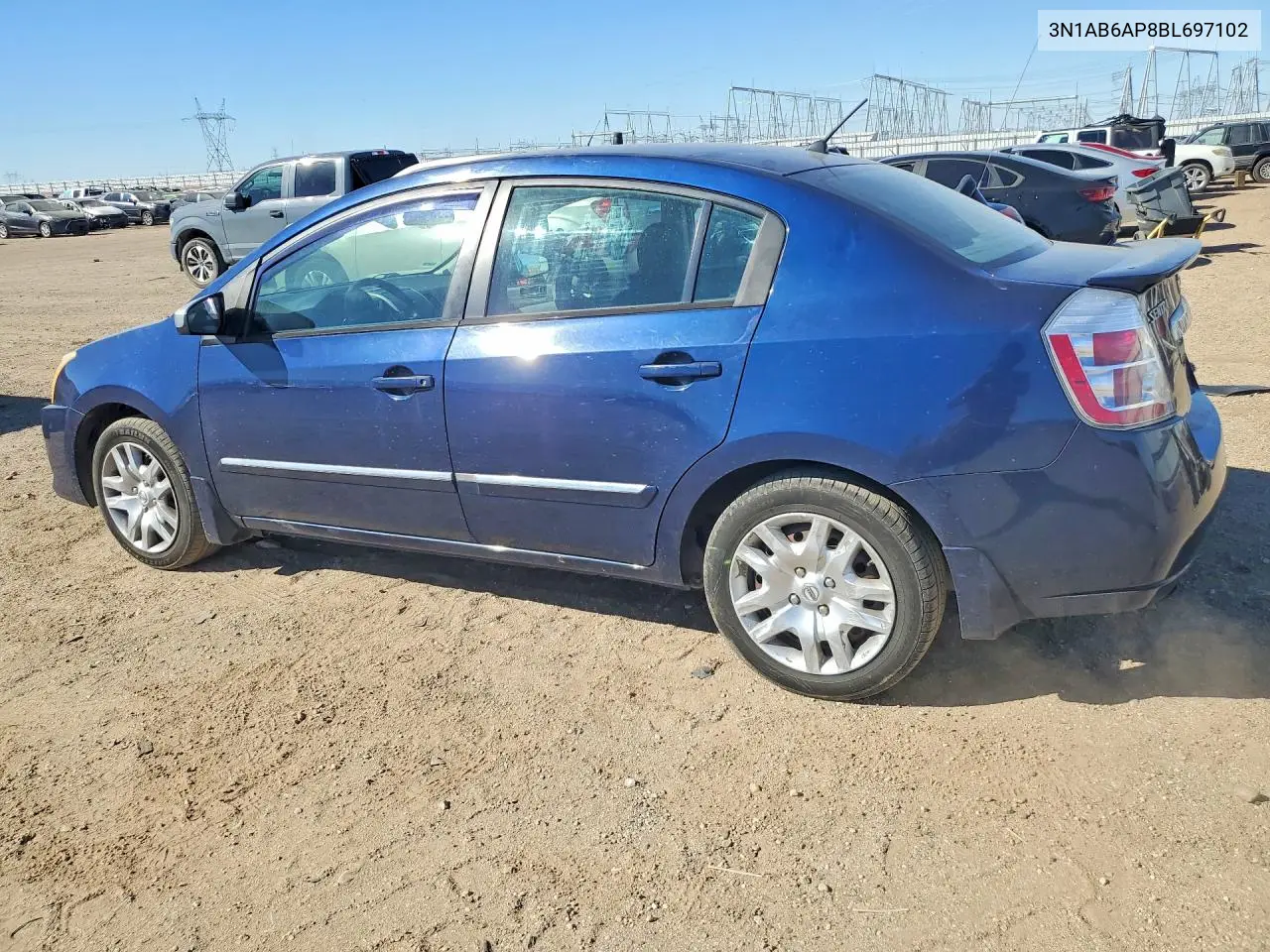 2011 NISSAN SENTRA VIN 3N1AB6AP8BL697102 — фото 2