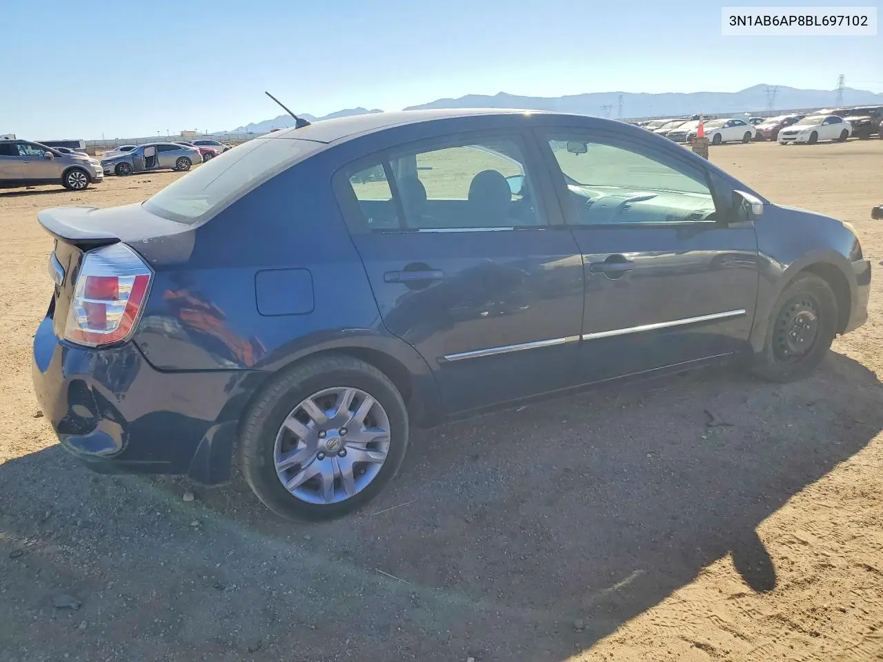 2011 NISSAN SENTRA VIN 3N1AB6AP8BL697102 — фото 3