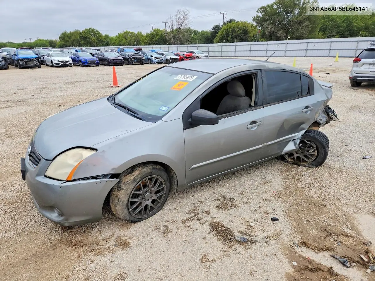 NISSAN SENTRA 2011, VIN 3N1AB6AP5BL646141